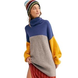 Free People Softly Structured Colorblock Sweater